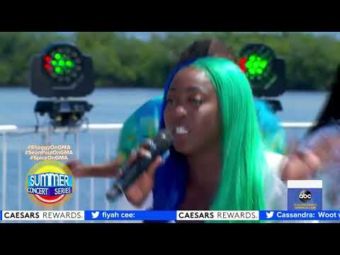 Spice Sean Paul Shaggy Go Down Deh Live On Good Morning America 