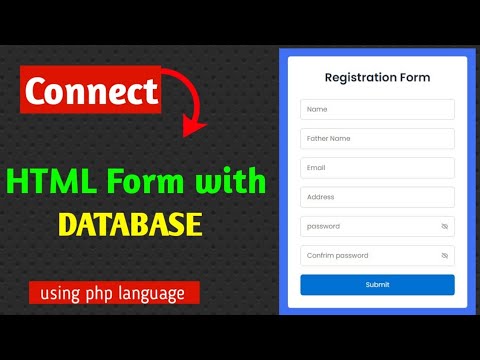 Connect HTML Form with MYSQL Database using PHP language | step by step ...