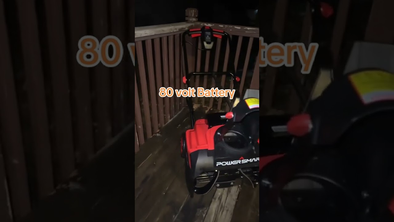 PowerSmart 80V 21'' Single Stage Cordless Snow Blower HB2802A 