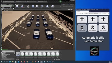 Real-time Traffic Jam Simulator with Unreal Engine and Web Remote