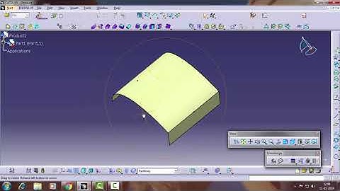 Catia V5..Surface Tutorial...... "Swept Surface By With Draft Direction" .