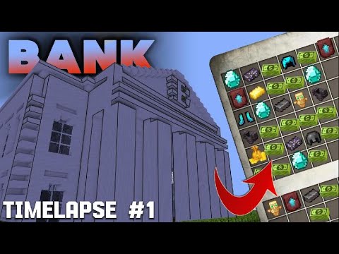 Building a Bank in My Minecraft City | Timelapse - YouTube