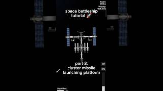 space battleship tutorial 🚀: cluster missile launching platform #sfs #spaceflightsimulator #tutorial