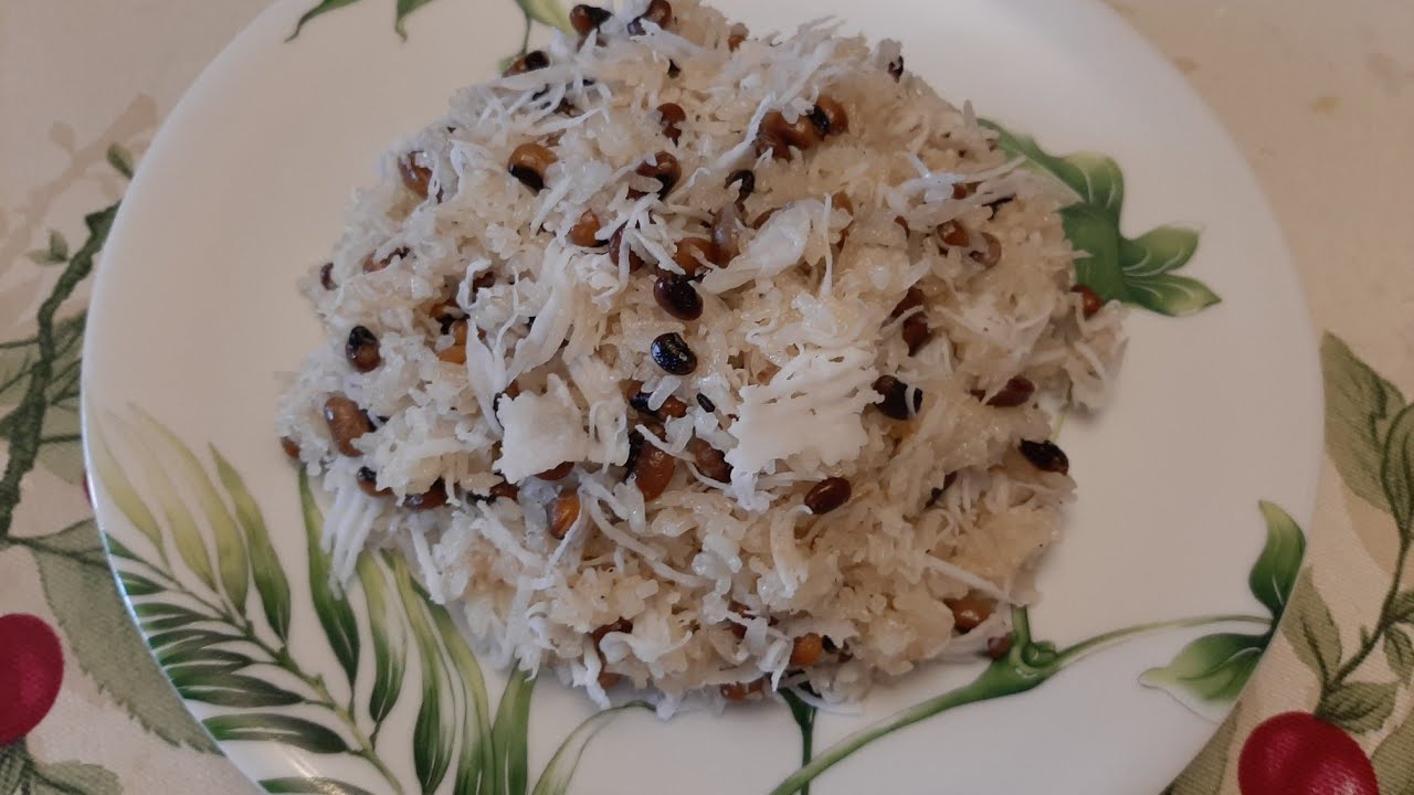 បាយដំណើបចំហុយឈ្ងុយឆ្ងាញ់ពិសារ(Steamed sticky rice with coconut and