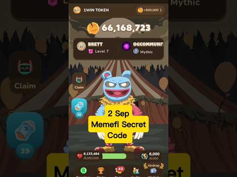 Memefi Secret Code