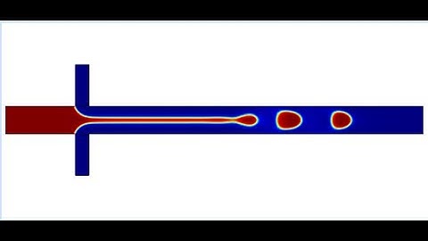 Microfluidic Multiphasic Oil Droplet   Comsol 5.2 Tutorial