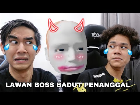 LAWAN BOSS BADUT PENANGGAL DENGAN AFIQ KENTANG 😂 ESCAPE RUNNING HEAD ROBLOX 🤡