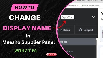 🛍️ How to Change Display Name / Store Name in Meesho Seller | Full Guide 2025