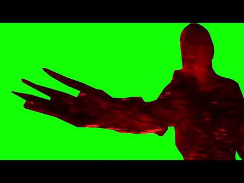 carnage forming sharp spike hands green screen