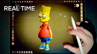 Bart Simpson in Nomad Sculpt Real Time #nomadsculpt