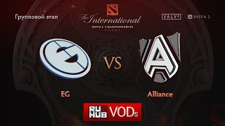 EG vs Alliance, TI6 Групповой этап, Игра 1