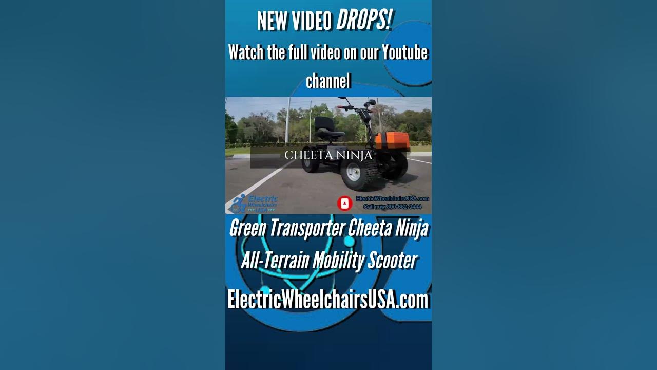 Cheeta ninja all terrain scooter by green transporter shorts 