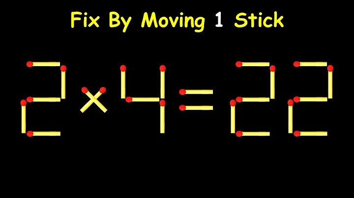 IQ Test: Move One Matchstick to Make the Equation Correct!
