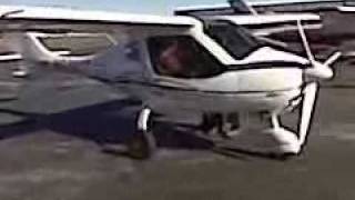 Marcus and his first flight