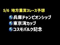 【地方競馬予想】 地方交流重賞 兵庫チャンピオンシップ 船橋重賞 東京湾カップ 門別重賞 コスモバルク記念 予想 2026