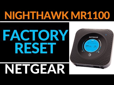 How to Reset the Netgear Nighthawk M1 MR1100 - Netgear Hotspot Tutorial