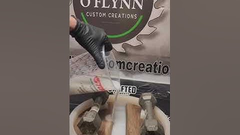 Matte white and Dark Walnut lazy susan all poured up