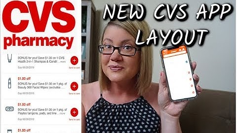 CVS APP UPDATE:  CHECK OUT THE NEW LAYOUT WITH ME!