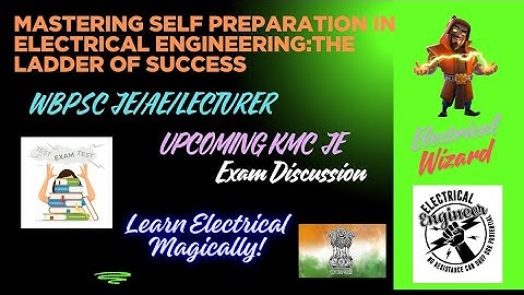 WBPSC JE/AE/LECTURER||WBMSC JE||WBPSC ELECTRICAL ENGINEERING EXAMS IN BENGAL||