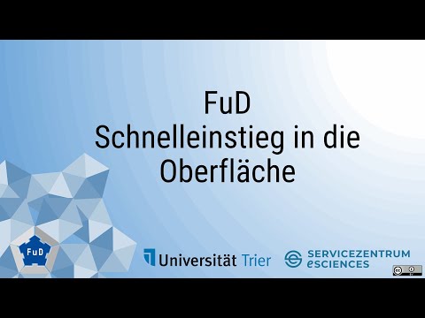 FuD - Schnelleinstieg: Erste Schritte in FuD