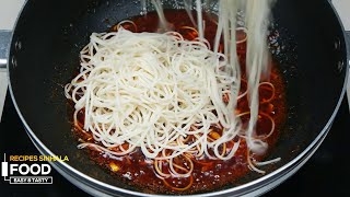 මේක නම් මරු..  එලවලු නැතිව සුපිරි නූඩ්ල්ස් එකක් - Simple Noodles Recipe Without Vegetables