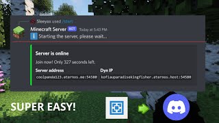 How To Setup Aternos Discord Bot to Start and Stop Your Minecraft Server Automatically DEMO