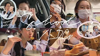 School Vlog 🏫 | morning routine , relax time with frds 💘💘 , study with meee 💌 | liewpanisa