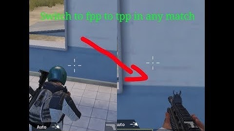Switch from tpp to fpp in any match on pubg mobile Global (secret trick)