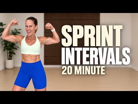 20 MIN Sprint Interval Training | Boost Fat Burn and Metabolism for Women 40 Plus