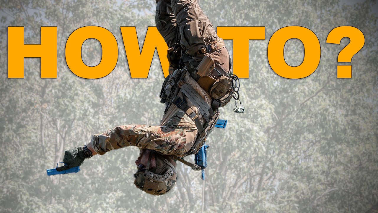 Mission impossible? - Upside down rappeling with Tactical Gear