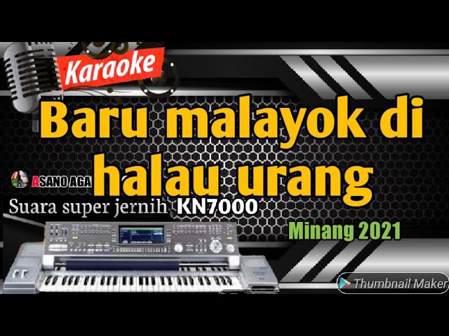 BARU MALAYOK DI HALAU URANG || KARAOKE LAGU JOGET MINANG - ASANO AGAM class=