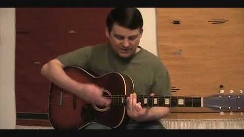 Free Bottleneck Guitar Lesson - fretting behind the slide in Open G