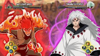 GUY GERBANG 8  VS MADARA UCHIHA FULL POWER | Naruto Storm 4