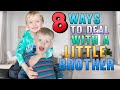 8 Ways to Deal with a Little Brother
