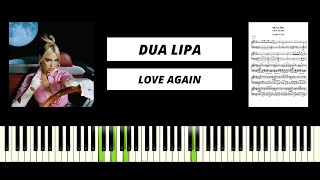 Video thumbnail of "Dua Lipa - Love Again (Piano Tutorial)"