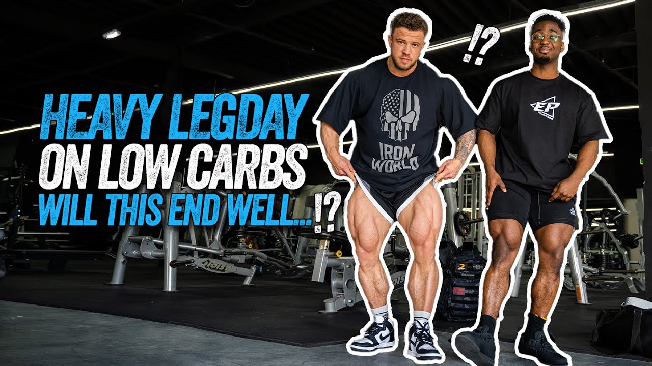 HEAVY Leg day on low carbs.. 8 Weeks out YouTube