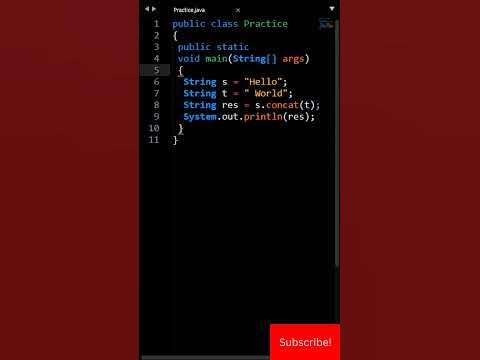 Java String Concat - YouTube
