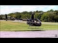 Robinson R22 Beta Helicopter Start Up and Flying