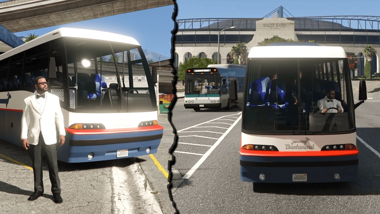 JADI SUPIR BUS PARIWISATA MENGELILINGI LOS SANTOS PART 1 - GTA 5 MOD INDONESIA