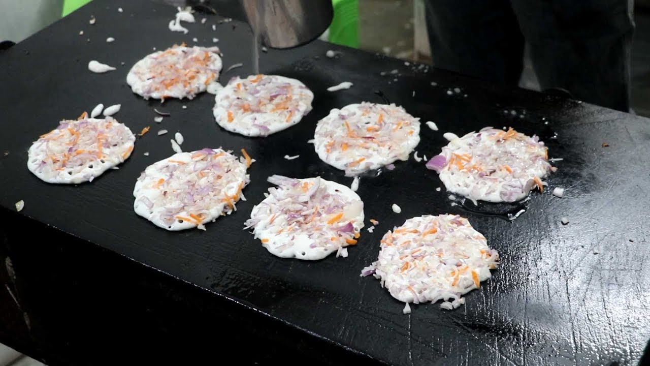 Indian Special onion with Carot dosa Prepared for 2000 People street food india Indian street foods | South Indian Food