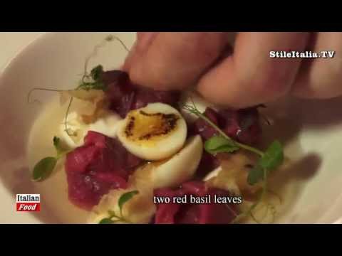 Italian Food Cuisine Raw Beef With Katsuobushi Broth Andrea Alfieri Motta Restaurant-11-08-2015