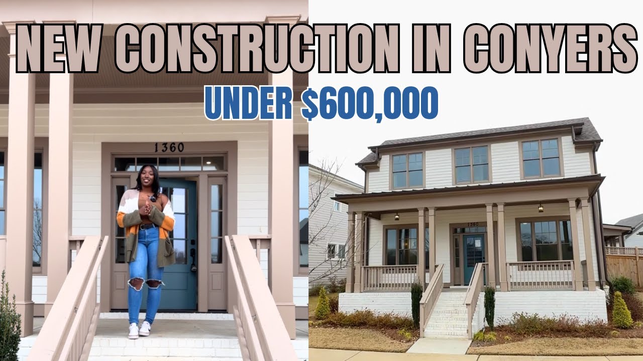 Эксклюзивный обзор нового дома в стиле «крафтсмен» | Коньерс, Джорджия | 580 000 долларов | с ман...