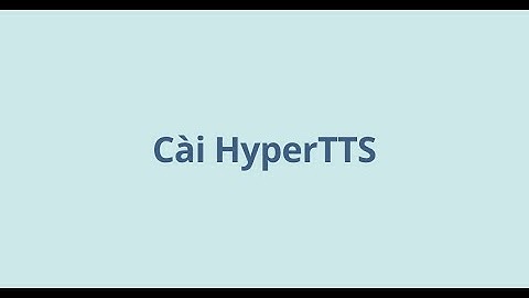 Cài HyperTTS - thêm âm thanh trong Anki