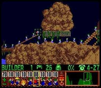 Lemmings - Tricky Level 28 Solution