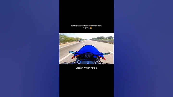 Bmw s1000rr vs Honda cbr1000rr-r fireblade drag race 🔥 #shorts #motovlog #race