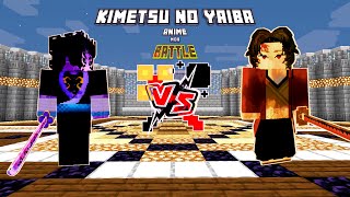 Kaigaku Vs Yoriichi Anime Mob Battle Minecraft