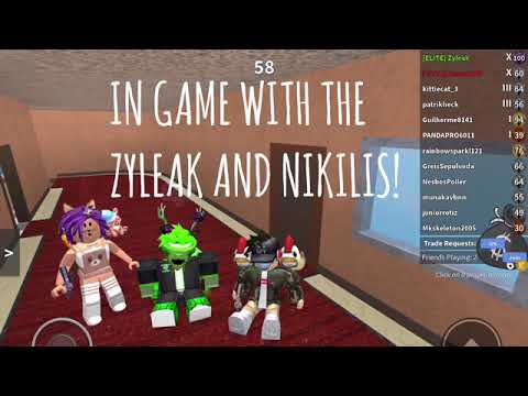 In Game With The Zyleak And The Nikilis Once In A Lifetime Pandapro Plays Youtube - roblox mm2 nikilis face reveal