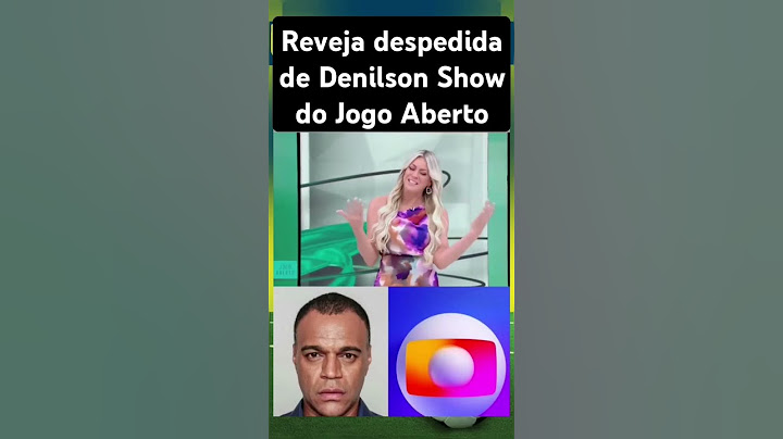 DESPEDIDA! Reveja abertura do último 'Jogo Aberto' com PARTICIPAÇÃO do Denilson Show #shorts #TV