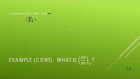 Thermodynamic Property Calculations Part 2