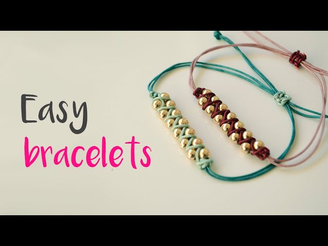 DIY How to make EASY BRACELETS / friendship bracelets / bracelets for  jewellery business 